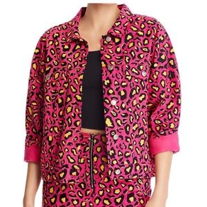 Sunset + Spring Pink Leopard Jacket
